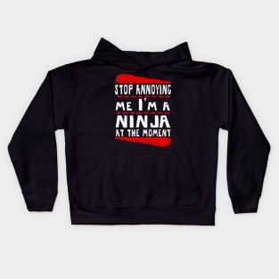 Ninja birthday gift hobby sports skill Kids Hoodie